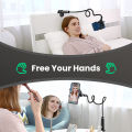 UGREEN Gooseneck Clip Phone Holder for Bed Desk Cell Phone Mount Flexible Lazy Long Ar-m Cla-mp Headboard Hand Free Overhead for iPhone Pro Max Samsung Galaxy Ultra. 