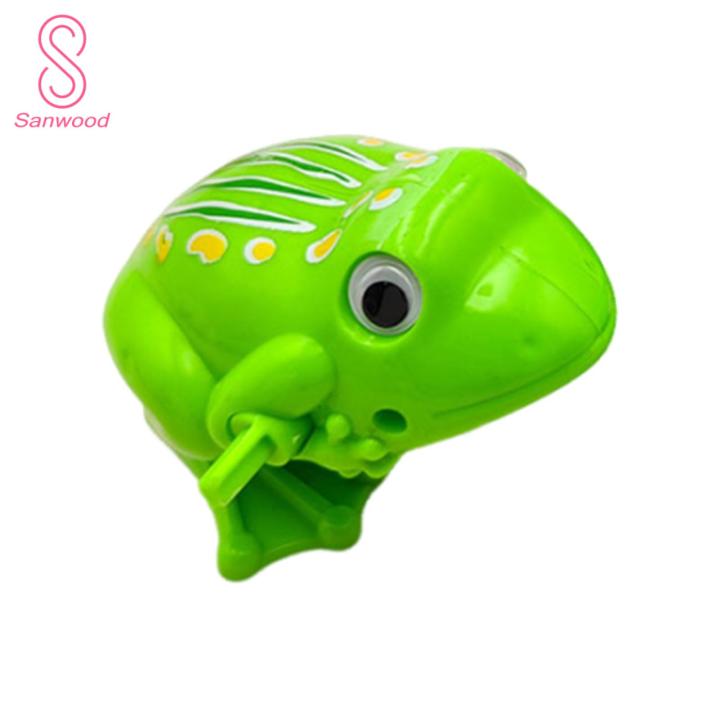 Wind-up Frog Toy Interactive Running Frog Wind-up Toy for Kids Educational Clockwork Animal Toy for Boys Girls Fun Learning Toy for Children Teens Motor Skills Development Toy