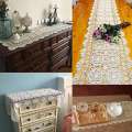 2X Cotton Handmade Crochet Lace Table Runner White Rectangle Coffee Table Dresser Decor.