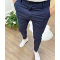 Men's Casual High Stretch Thick Pencil Pants New Solid Color Slim Fit Business Formal Office For Men Daily Wear Cotton Trousers. 