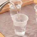 100pcs Transparent Plastic Cup Heat-resistant Disposable Plastic Cup Outdoor Picnic Birthday Kitchen Party Tableware 200ml. 