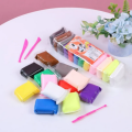 12 Colors Soft Super Light Foam Clay Modeling Air Dry Clay For DIY Handmade Toys. 