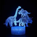 3D Dinosaur LED Night Light For Child Bedroom Decor 16 Chang Colour Touch Remote Control LED Table Desk Lamp Creative Gift 30.