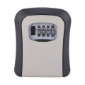 Key Lock Box Wall Mounted Aluminum alloy Key Safe Box Weatherproof 4 Digit Combination Key Storage Lock Box Indoor Outdoor.