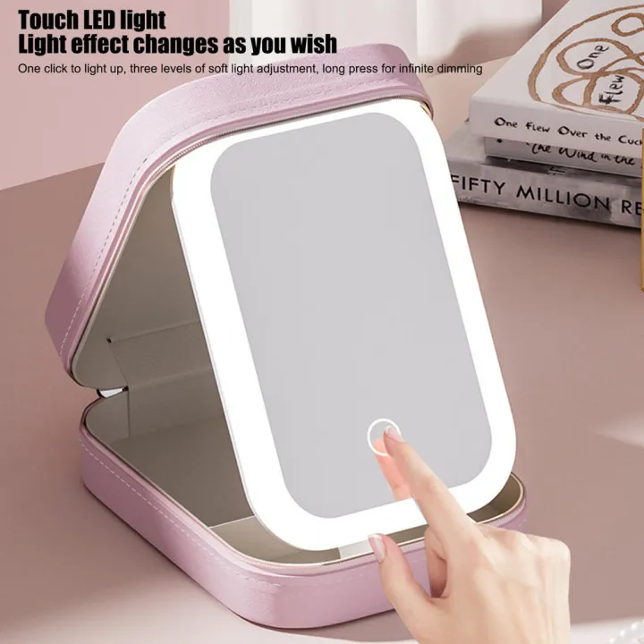 Fashionable%20Makeup%20Bag%20with%20LED%20Light%20Mirror%20Spacious%20LED%20Lighted%20Mirror-equipped%20Mirror%20Cosmetic%20Case%20Compact%20Makeup%20Bag%20for%20-%20Image%208