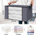4PCS Large Clothes Storage Bags – Portable Wardrobe Organizer & Blanket Covers for Home Use. 