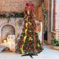Foldable Christmas Tree 6 ft Tree for Indoor Office Decor. 