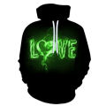 Spring And Autumn Hooded Sweatshirt New Long Hoodies Men Gym Large Size Wolf Pattern 3d Hip Hop Hipster Street Wear Clothing. 