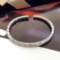 The Mystic Nine Buddha Bracelet Zhang Qishan Retro Temperament Marcasite Ring Men and Women Couples Openings Bracelet All-Matching Accessories.