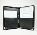 ZD Leather 15/11 inch Artificial Leather Document Organizer 2 pockets with name plate. 