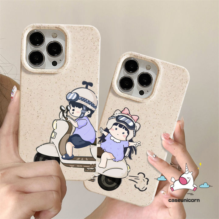 Couples%20Degradable%20Eco-Friendly%20Casing%20Compatible%20for%20IPhone%207Plus%2014%2015%2012%2011%2013%20Pro%20Max%20XR%206S%208%2015%206%207%20Plus%20XS%20Max%20X%20SE%202020%20Cartoon%20Electric%20Bike%20Boy%20Girl%20Soft%20Cover%20-%20Image%207
