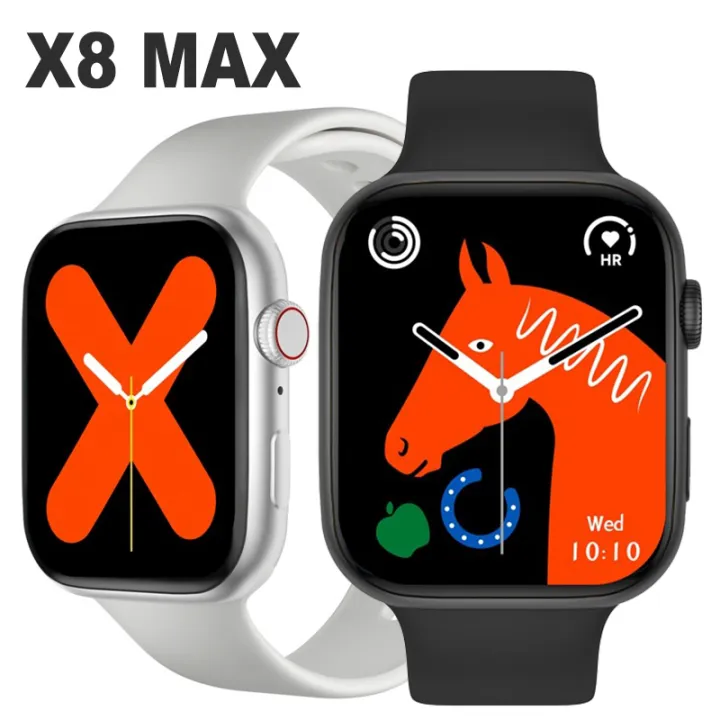 1.92%20Inch%20Big%20Screen%20Smart%20Watch%20Men%20Women%20X8%20MAX%20Smartwatch%20Bluetooth%20Calling%20Heart%20Rate%20Tracking%20Sleep%20Monitor%20Fitness%20Bracelet%20-%20Image%202
