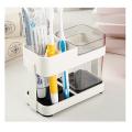 Toothbrush Box Holder Cup Bathroom Storage Toilet Two Removable Toothbrush Box Seat 2 chamber. 
