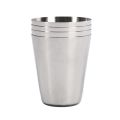 4 Pcs Polished 70ML Mini Stainless Steel SGlass Cup Drinking Glasses With Leather Cover Bag Portable Set.