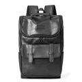Fashion Men's Backpack Casual Solid Leather Backpack Men High Capacity Travel Backpack Schoolbags Brand Design Back Packs Bags.