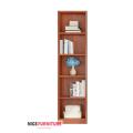 Tall Bookshelf, 5-Tier Cube Display Rack, Modern Bookshelf with Storage Space, Storage Cabinet for Home Office, Nice Corner book shelf, Book Rack 72/16.