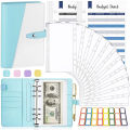 A6 Binder Money Organizer 26 Pieces Budget Binder with Cash Envelopes and Buget Sheets, Binder Money Budgeting Saving.