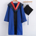Bachelor Uniform Super Soft Bachelor Hat Graduation Cloak Photography Props Set.