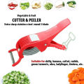 Vegetable/ Fruit Multi Cutter 5 Sharp Blades and Peeler.