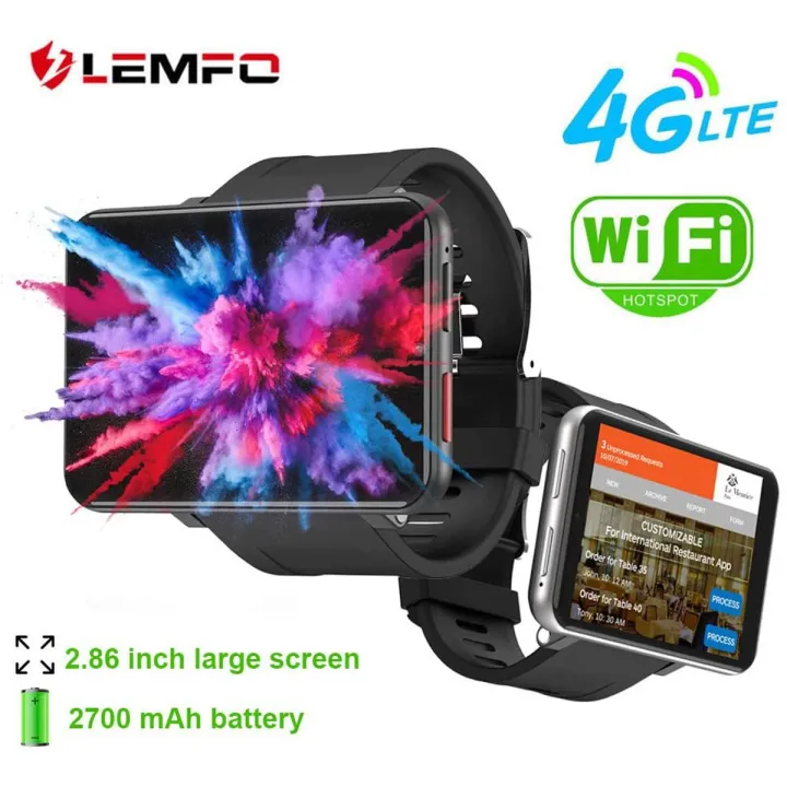 LEMFO LEM T - 2.86" Screen Smart Watches, Heart Rate Monitor, Multi Sport Mode Smart watches for Men Women