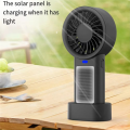 Mini Fan with Solar & USB Charging, 5-Speed Handheld Pocket Fan for Outdoor Use, Eco-Friendly Cooling Device. 