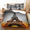Eiffel Tower Bedding Duvet Cover Set 3d Digital Printing Bed Linen Fashion Design Comforter Cover Bedding Sets Bed Set. 