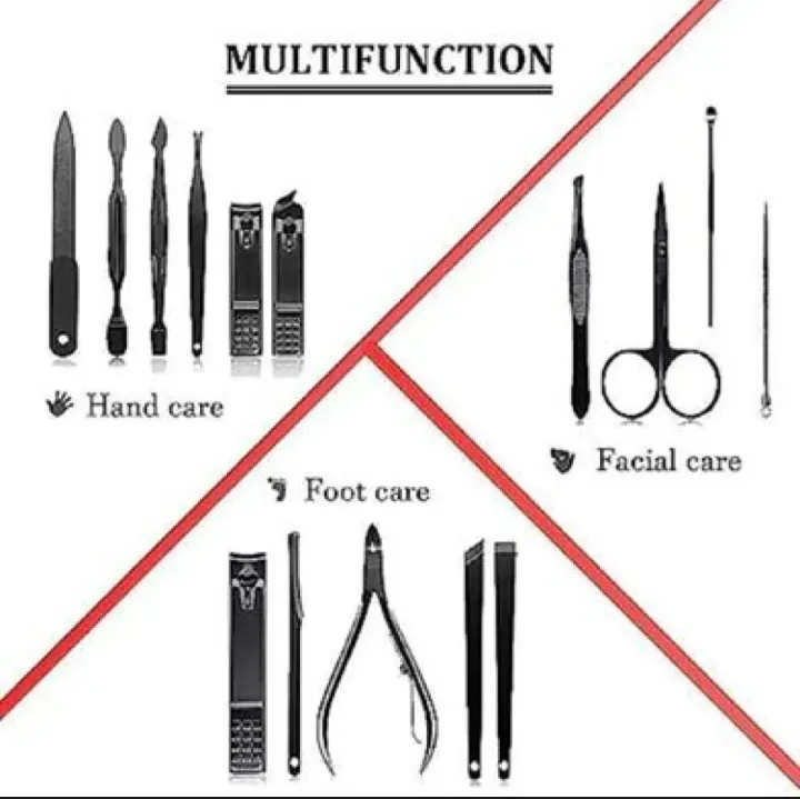 Manicure%20Set%20Pedicure%20Nail%20Clippers%2012%20Pieces%20Stainless%20Steel%20Professional-Black%20colour,002%20-%20Image%206