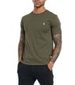 Polo Ralph Lauren Round Neck T-Shirt For Men- - Olive T Shirt - T Shirt.