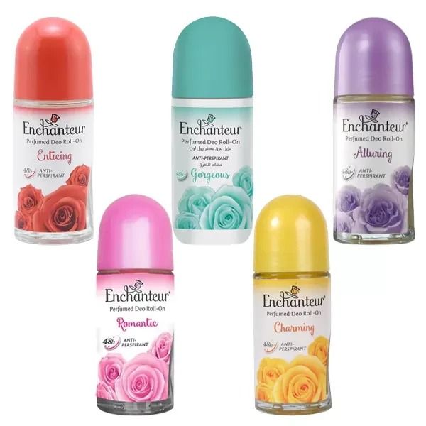 Enchanteur Perfumed Anti- Perspirant Deo Roll- On Underarm Roller- 50ml