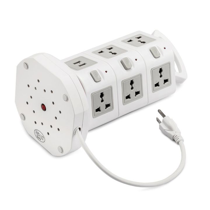 Tower%20Power%20Strip%20Surge%20Protector%20Vertical%20Multi%20Sockets%207/11/15/19%20Way%20Universal%20Outlets%20Plug%20Socket%202%20USB%203m%20Extention%20Cord%20-%20Image%205