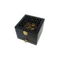 【Quality】 Black Wood Incense Burner Charcoal Natural Box Distiller Wooden Censer Incense Holder Aromatherapy Fragrance Ornament Arabic Bur. 