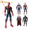 30cm Avengers Action Figure With Sound Light Cartoon Anime Character Model Ornaments For Gifts Fans Collection.