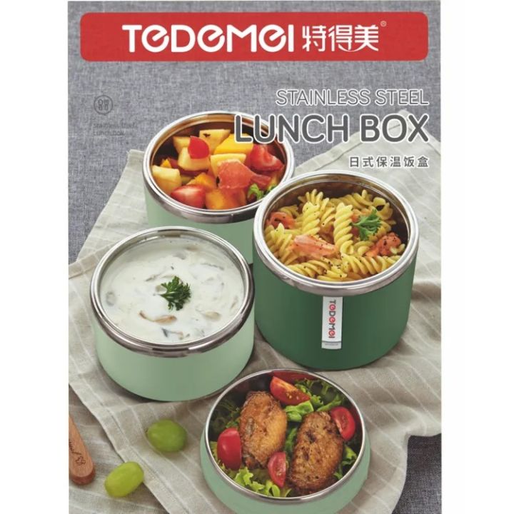 Tedemei%203%20layers%201.43L%20with%20handle%20portable%20leak-proof%20Filled%20PU%20Foam%20inner%20stainless%20steel%20bowl%20student%20bento%20lunch%20box%20-%20Image%203