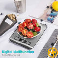 Electronic Digital Kitchen Scale Weighs Max 10kg, Measures in 3 Different Units.