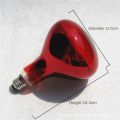 1pc 2023 275W Infrared Heating Therapy Lamp Bulb IR Adjustable Physiotherapy Lamp Pain Relief Back Infrared Light Bulb Body Care. 