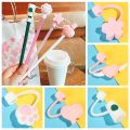 YANL MALL 1pcs Creative Reusable Airtight Straw Tips Drinking Dust Cap Cartoon Plugs Cover Silicone Straw Plug Cup Accessories. 