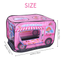 Ice Cream Truck Kids Play Tent - Foldable Indoor and Outdoor Playhouse for Toddlers, Boys and Girls. 