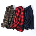 Men Long Sleeve Sherpa Lined Shirt Jacket Fleece Plaid Flannel Shirts Casual Autumn Winter Thick Warm Thermal Shirt USA Size.