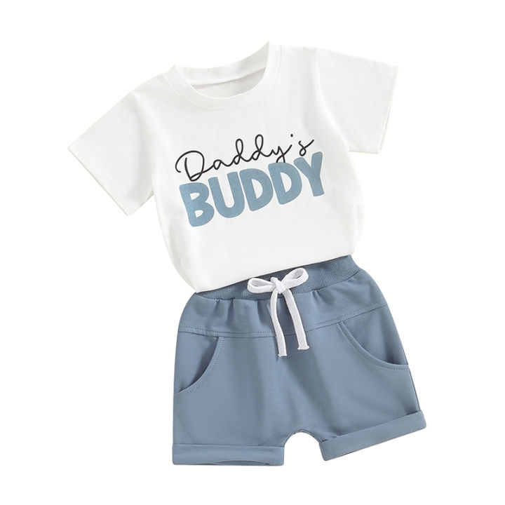Toddler%20Kids%20Clothes%20Boys%20Summer%20Letter%20Print%20Short%20Sleeve%20T-Shirts%20Tops%20Drawstring%20Shorts%20Newborn%20Set%20Tracksuits%20Outfits%20-%20Image%207