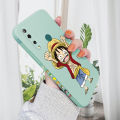 AMORVOR for Huawei Y9 Prime 2019 Back Cover Anime One-Piece Luffy Side design Soft Case Liquid Silicone Phone Cases. 
