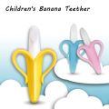 Baby Toys Silicone 1 Ps Banana Infant Teether Toys Toothbrush (Color as per stock).