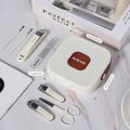 Premium Multi-Functional Stainless Steel Manicure & Pedicure Grooming Kit with Portable Travel Storage Case.