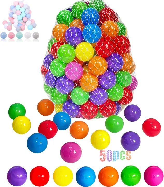 50%20Pcs%20Multicolor%20Plastic%20Tent%20and%20Pool%20Baby%20Balls%20for%20Kids%20Play%20-%20Image%202