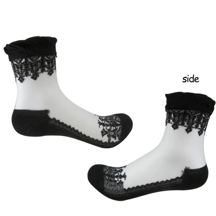 Adult%20Women%20Ultra%20thin%20Transparent%20Crystal%20Lace%20Silk%20Elastic%20Short%20Flower%20Pattern%20Spandex%20Ladies%20Socks%20-%20Image%204
