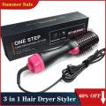 3 in 1 One-Step Hair Dryer & Straightener & Curler Comb Electric  Air Iron Blow Dryer Anti-Static  Air Brush Volumizer. 