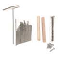 JAERBEE 17 Keys Kalimba Thumb Finger Piano DIY Keys+Bridge+Tuning Hammer Kit Musical Instrument Part Accessories. 