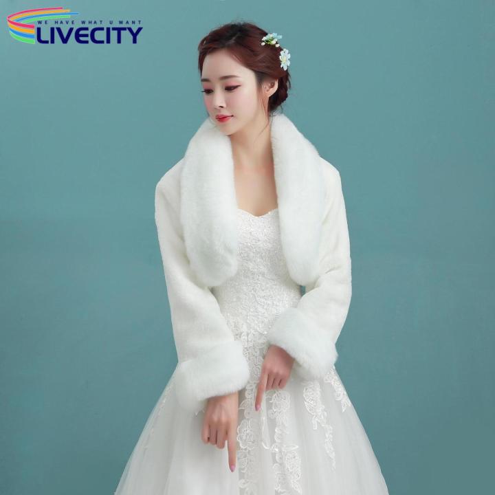 Wedding%20Bolero%20Coat%20White%20Cozy%20Wedding%20Bridal%20Cape%20-%20Image%205