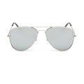 Silver Mirror Sunglasses For Men Flash Pilot Style vintage glasses Classic Brand Design Metal Sun Glasses non-polarized UV400. 