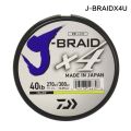 Daiwa Fishing Line J Braid X4 270 m Fluorescent PE Braided Fishing Line 4 Strand Carp Fishing Line. 