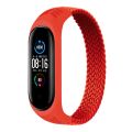 For Xiaomi Mi Band 6 / 5 / 4 / 3 Universal Nylon Elasticity Weave Watch Band, Size:M 160mm(Rainbow). 